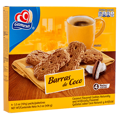 GAMESA BARRA DE COCO 12/14.3oz