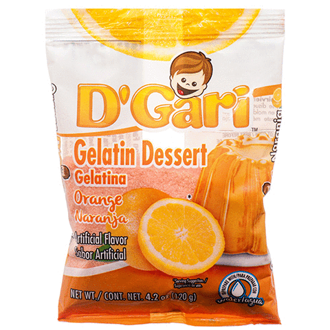 D'GARI WATER GELATIN ORANGE 24/4.2oz