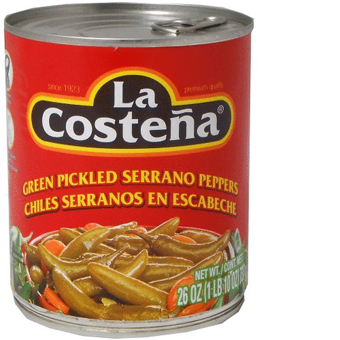 LA COSTENA SERRANO PEPPER 12/26oz