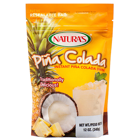 NATURA'S PINA COLADA DRINK MIX 12/12oz